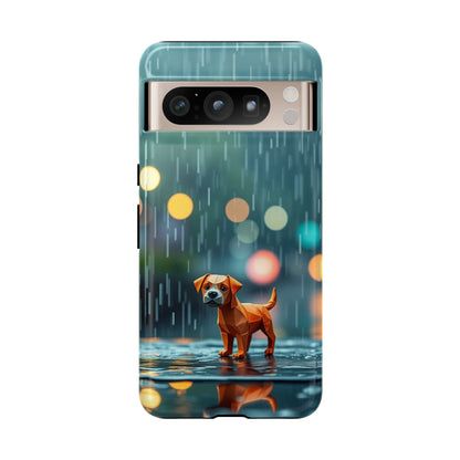 Google Pixel 8 Pro / Glossy Phone Case - Origami ’Soggy Dog’ Design Phone Case