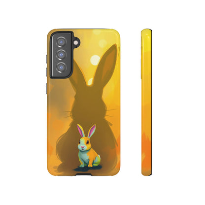 Samsung Galaxy S21 FE / Glossy Phone Case - Shadow Rabbit Design Phone Case