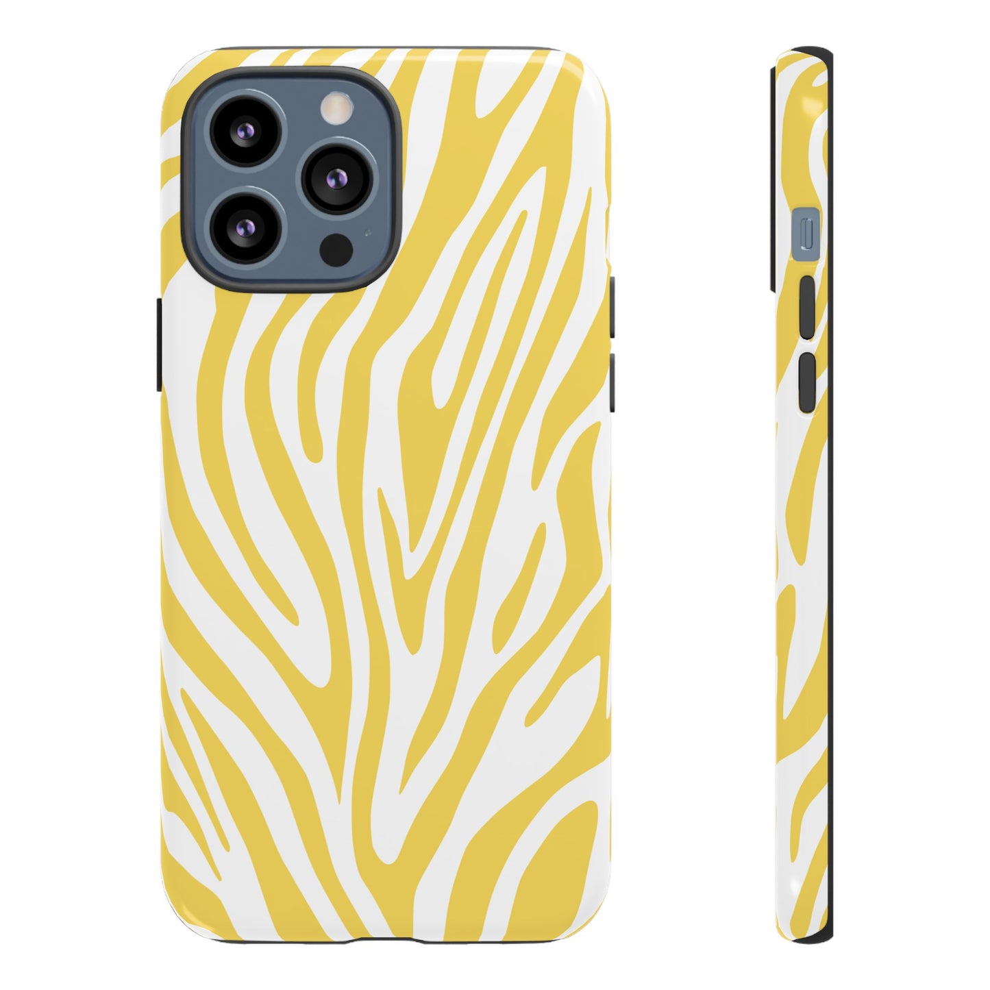 Graphic Yellow Tiger Print Phone Case