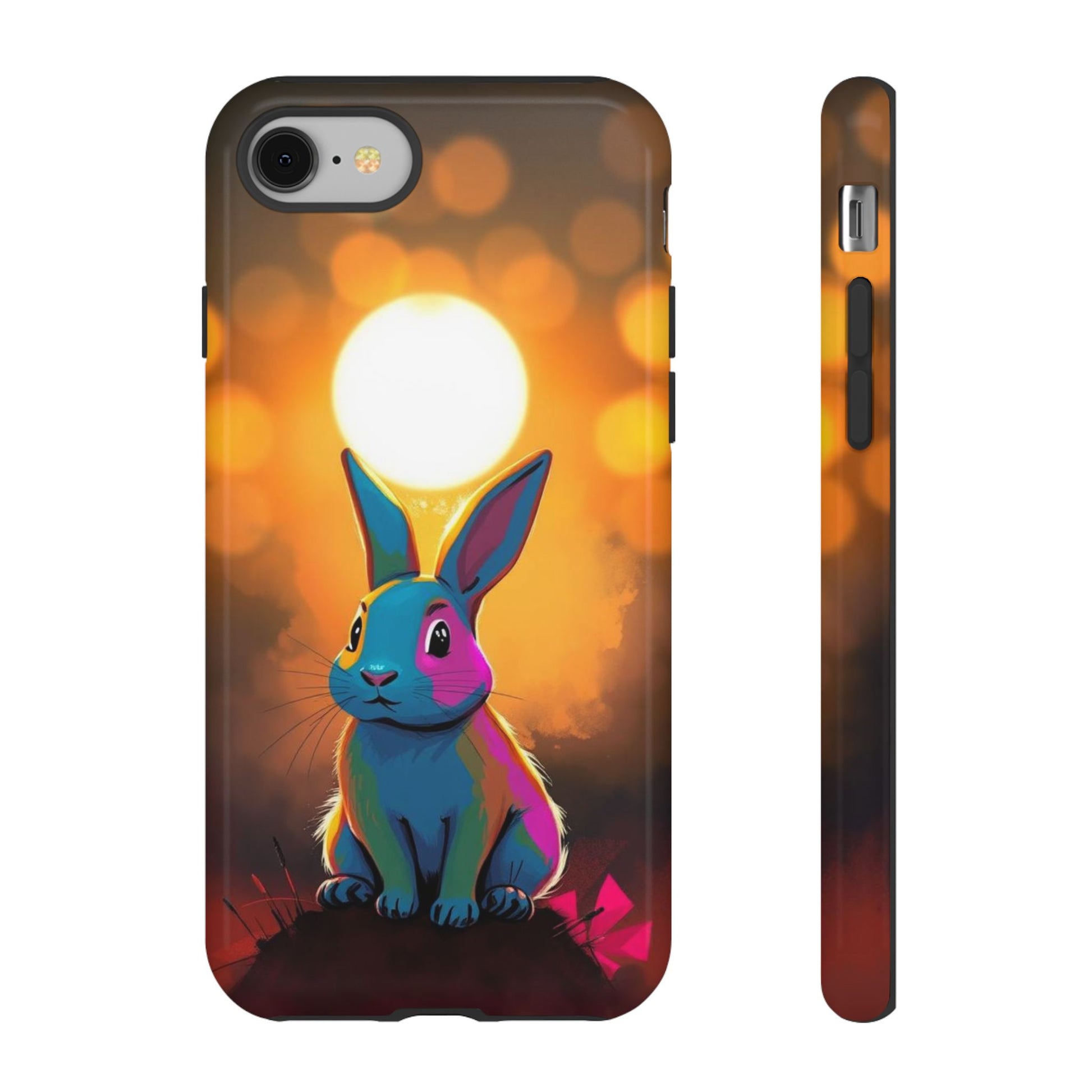 Pop Art Rabbit Design Phone Case - Multicolor Phone Case - iPhone 8 / Glossy