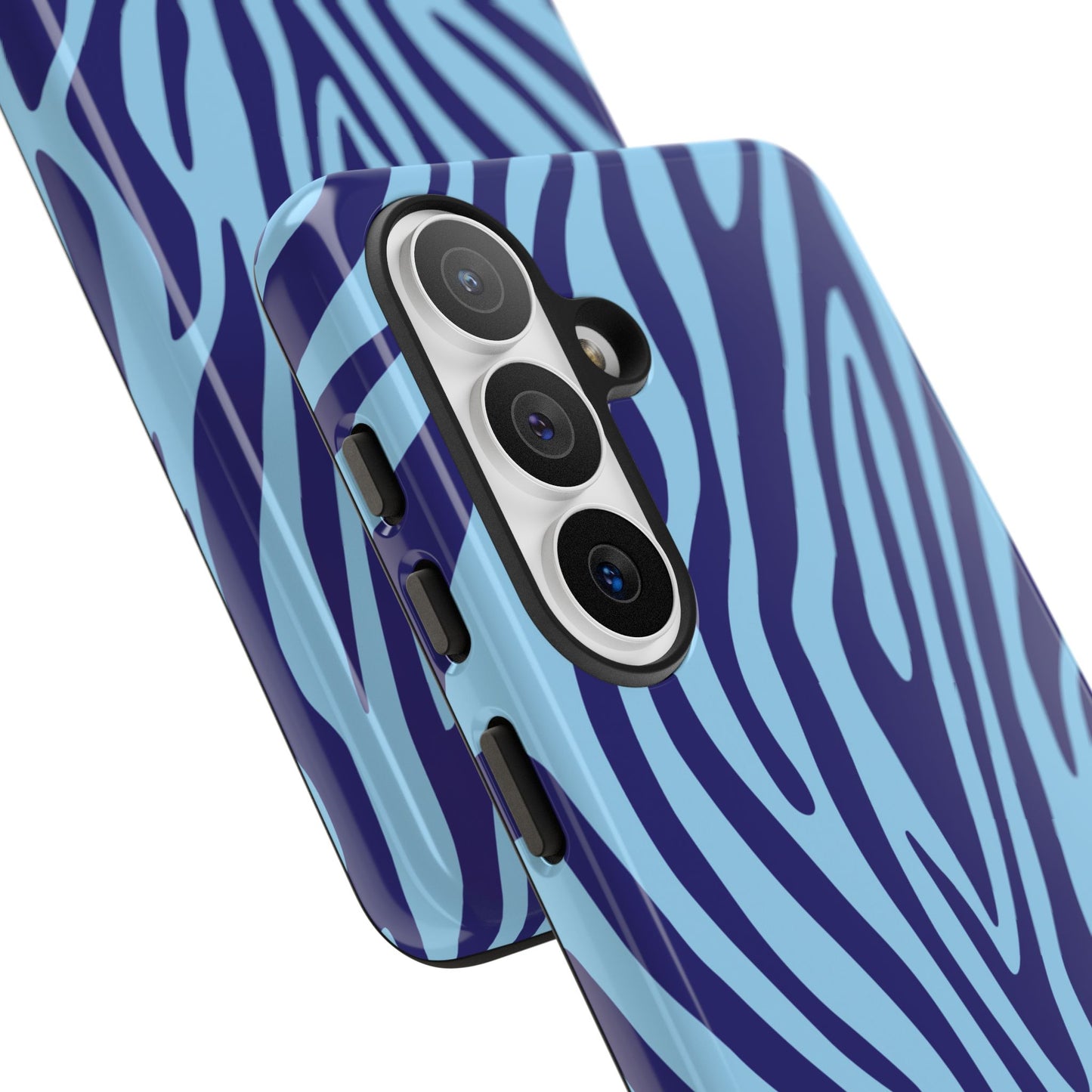 Boutique Sky Blue Tiger Print Phone Case