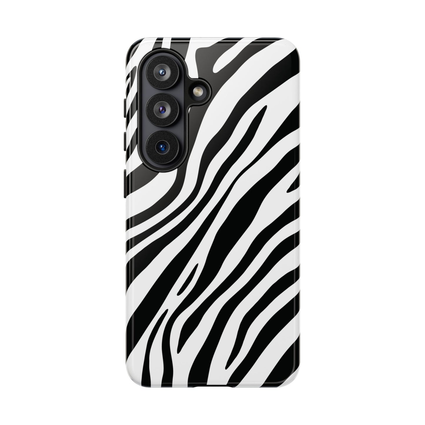 Modern Monochrome Zebra Print Phone Case