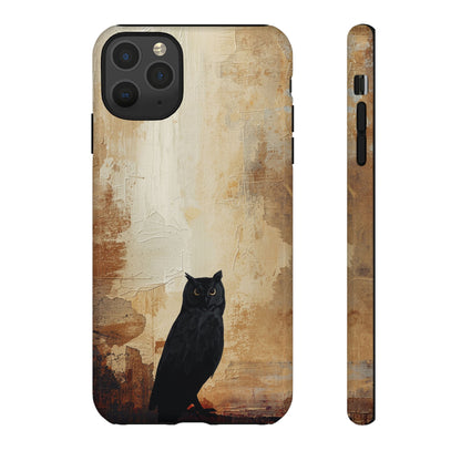 iPhone 11 Pro Max / Glossy Phone Case - Beautiful Abstract Owl Design Phone Case