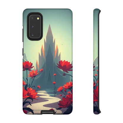 Samsung Galaxy S20 / Glossy Phone Case - Gothic Alien Garden Design Phone Case