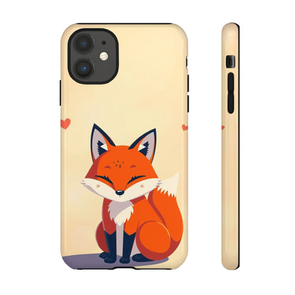 iPhone 11 / Glossy Phone Case - Cute Fox Design Phone Case