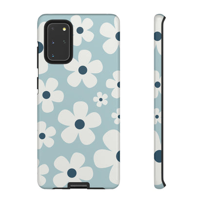 Samsung Galaxy S20+ / Glossy Phone Case - Cute Light Blue Daisy Pattern Phone Case
