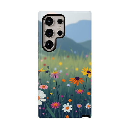 Samsung Galaxy S24 Ultra / Glossy Phone Case - Vibrant Meadow Design Phone Case