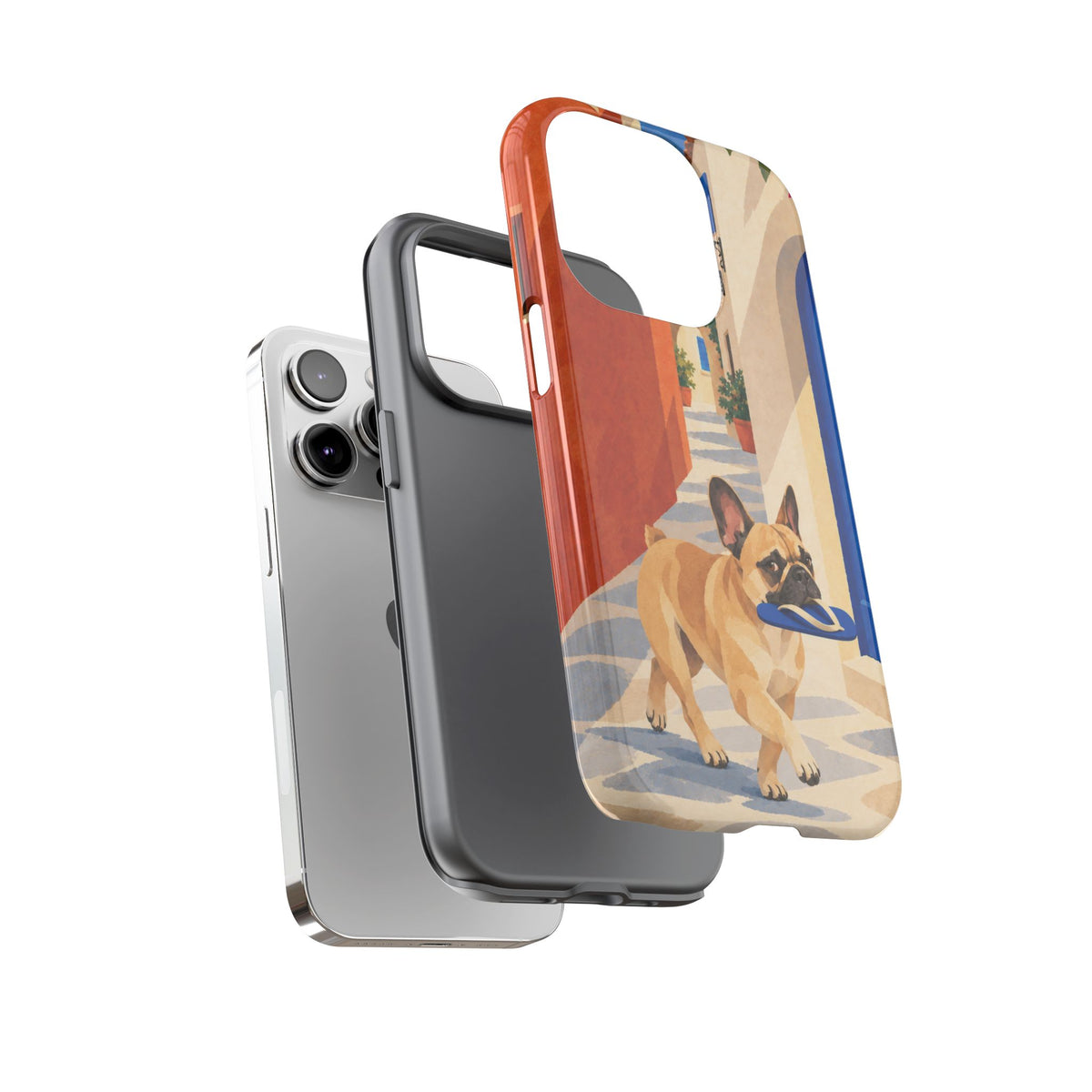 French Bulldog Quiet Lane Phone Case - Multicolor Phone Case