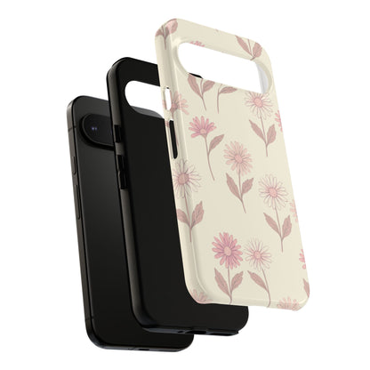 Pretty Blush Daisy Pattern Phone Case