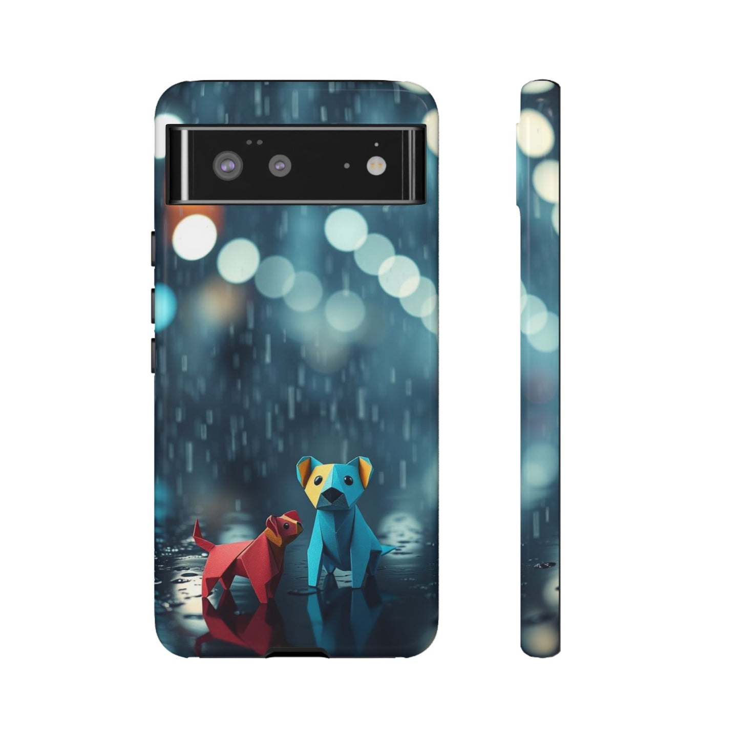 Google Pixel 6 / Glossy Phone Case - Origami ’Wee Pals’ Design Phone Case