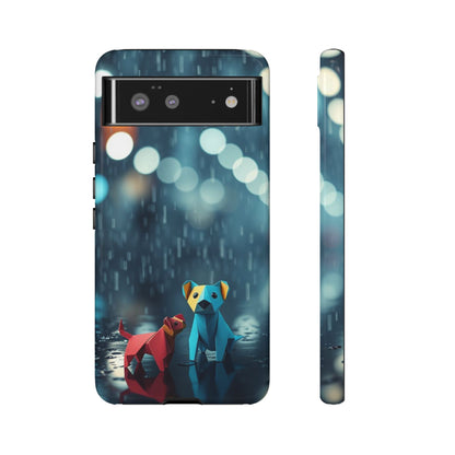 Google Pixel 6 / Glossy Phone Case - Origami ’Wee Pals’ Design Phone Case