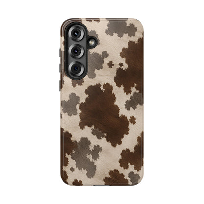 Stylish Mocha Cow Print Phone Case