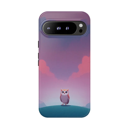 Google Pixel 9 Pro XL / Glossy Phone Case - Watercolour Owl & Cloud Design Phone Case