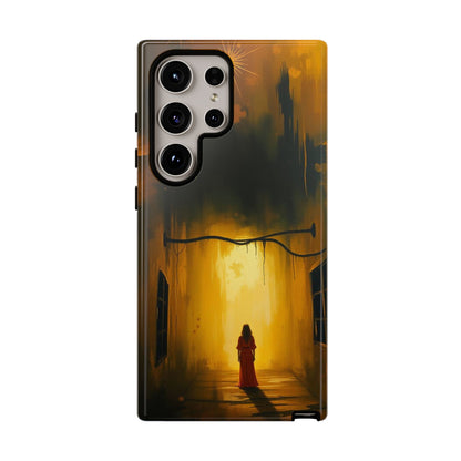 Acrylic Gothic Woman in Red Phone Case