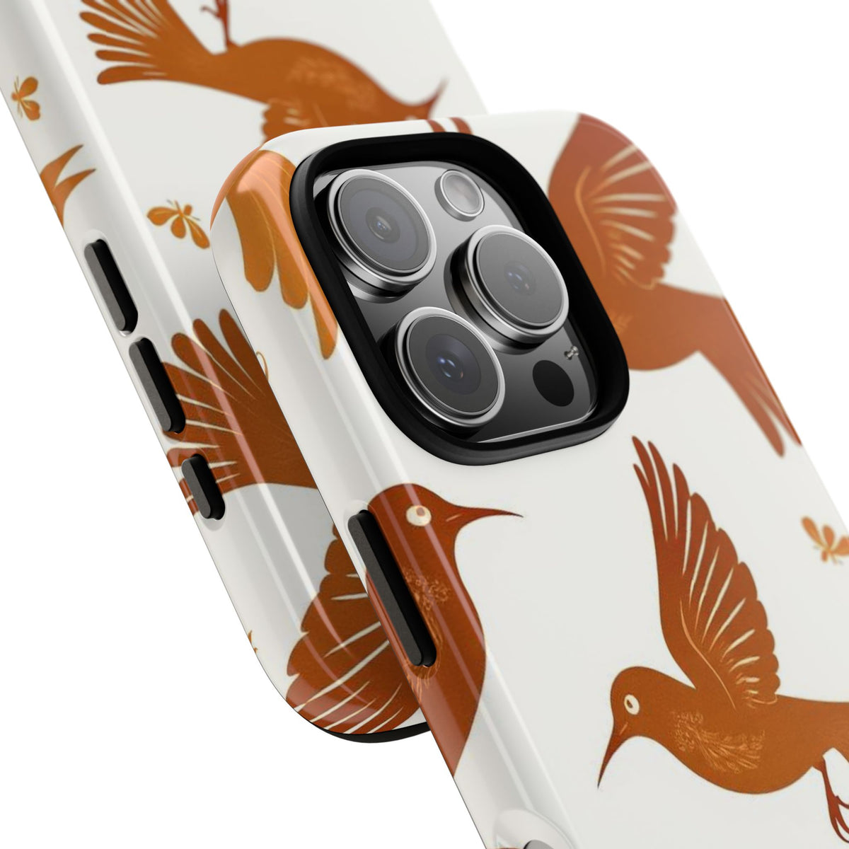 Abstract Bird Pattern Phone Case - Multicolor Phone Case