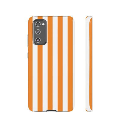 Simple Yellow & White Stripe Pattern Phone Case - White Phone Case - Samsung Galaxy S20 FE / Glossy