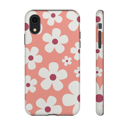 iPhone XR / Glossy Phone Case - Cute Pink Daisy Pattern #2 Phone Case