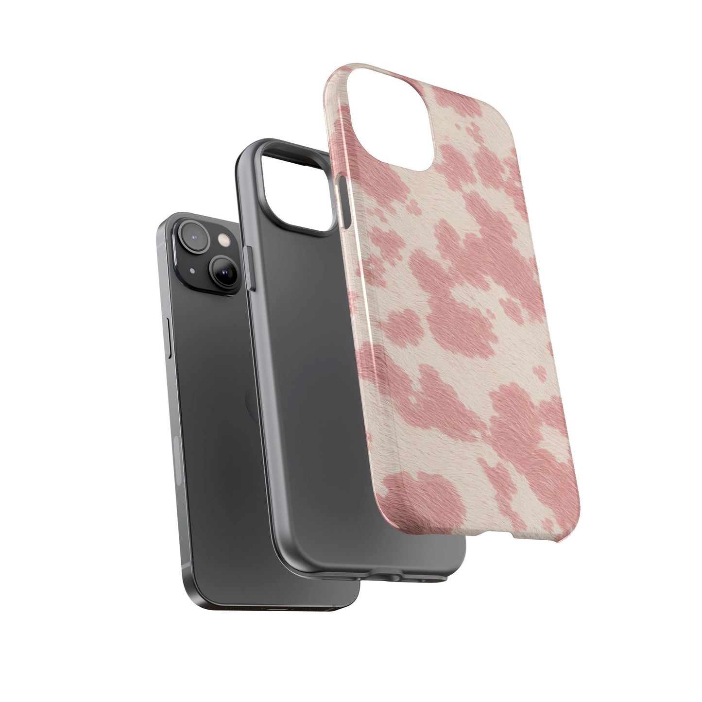 Pretty Blush Cow Print Phone Case