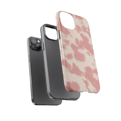 Pretty Blush Cow Print Phone Case