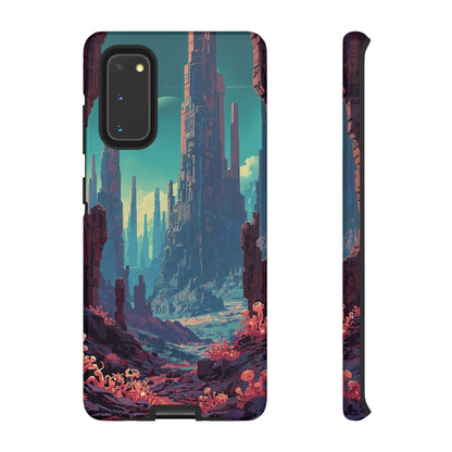 Alien Monolith Valley Sci-fi Phone Case - Pink Phone Case - Samsung Galaxy S20 / Glossy