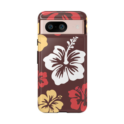 Google Pixel 8 / Glossy Phone Case - ’Hibiscus Retro Pattern #2’ Phone Case