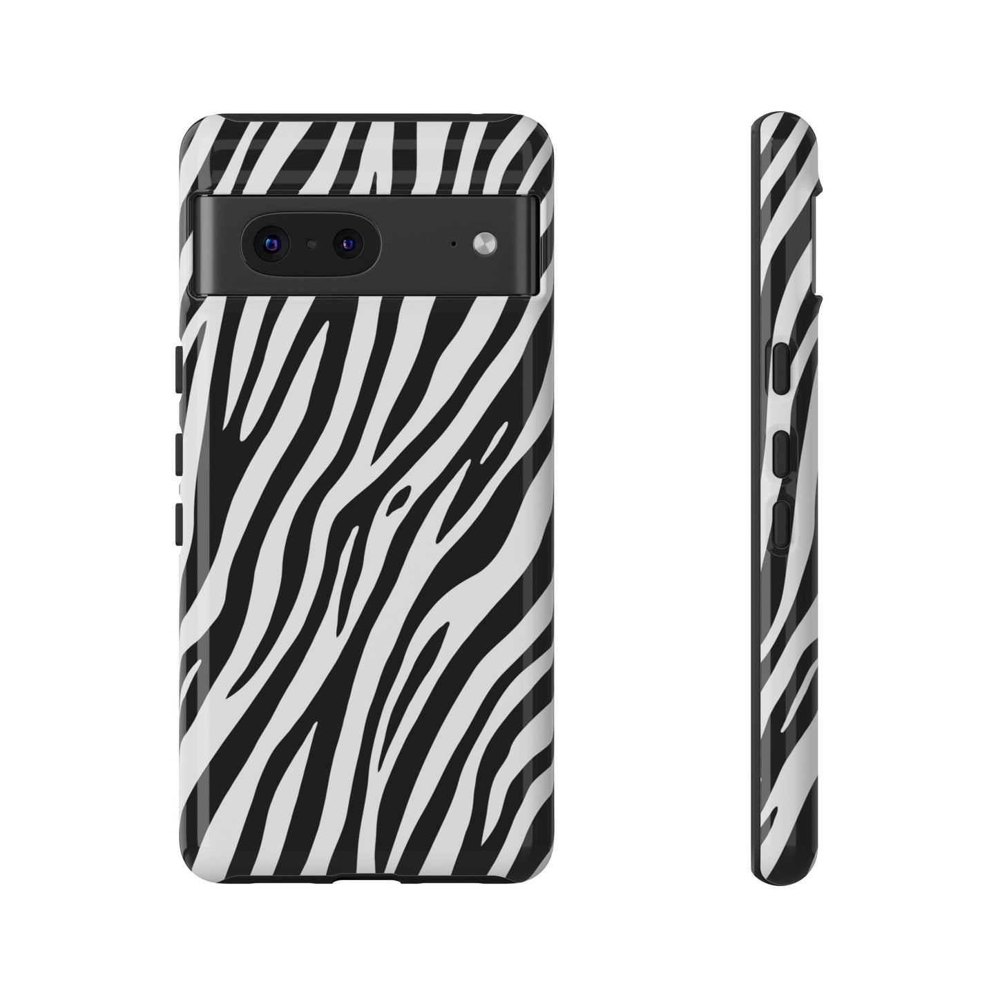 Monochrome Tiger Print Phone Case