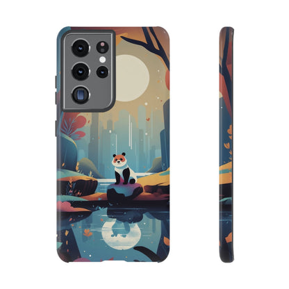 Samsung Galaxy S21 Ultra / Glossy Phone Case - Stylised Panda Design Phone Case