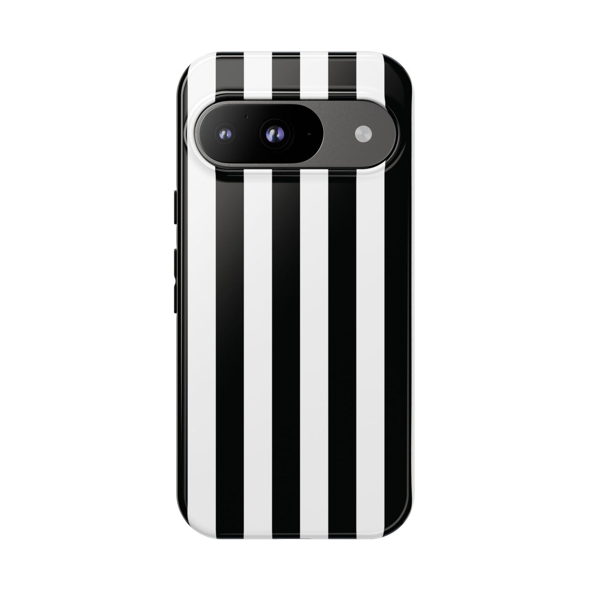 Simple Black & White Stripe Pattern Phone Case - White Phone Case - Google Pixel 9 / Glossy
