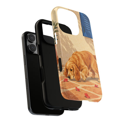 Cocker Spaniel Scent Trail Phone Case - Multicolor Phone Case