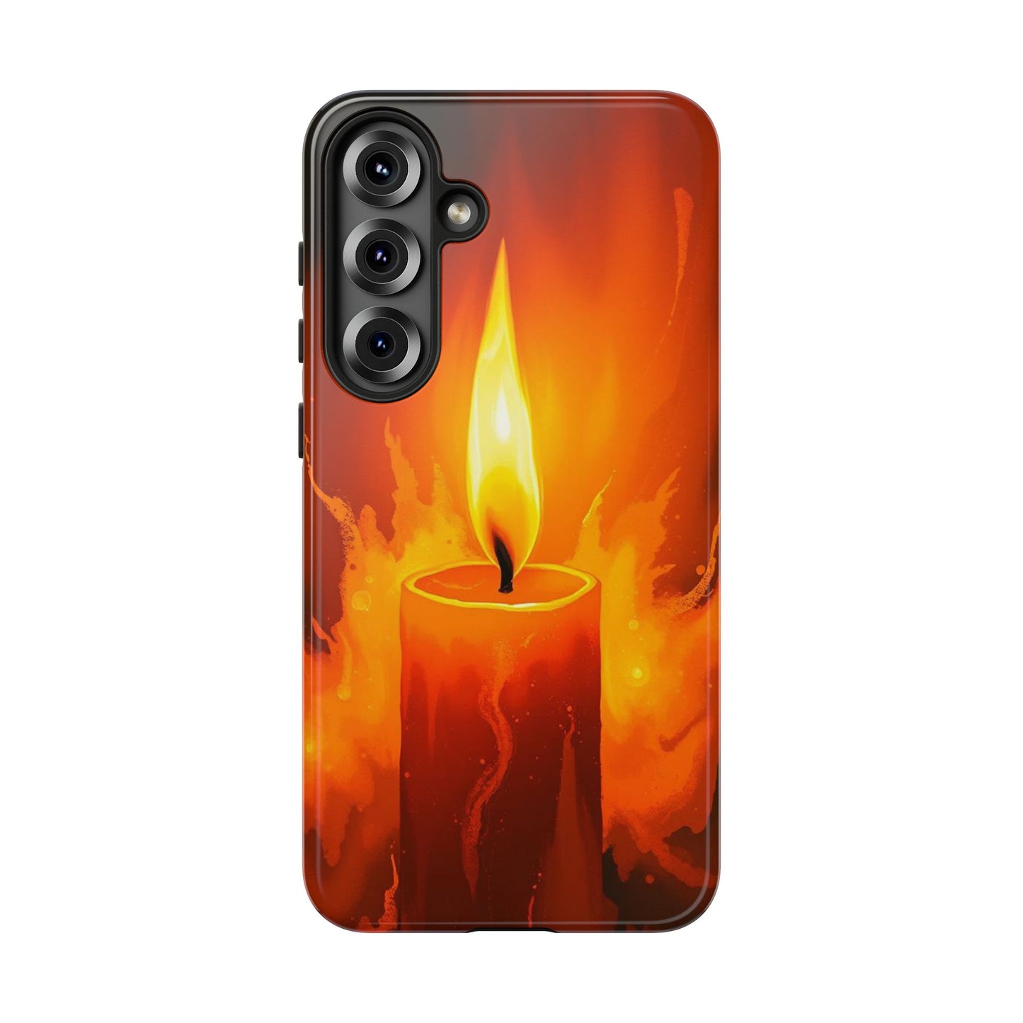 Samsung Galaxy S25 Plus / Glossy Phone Case - Red Candle Phone Case