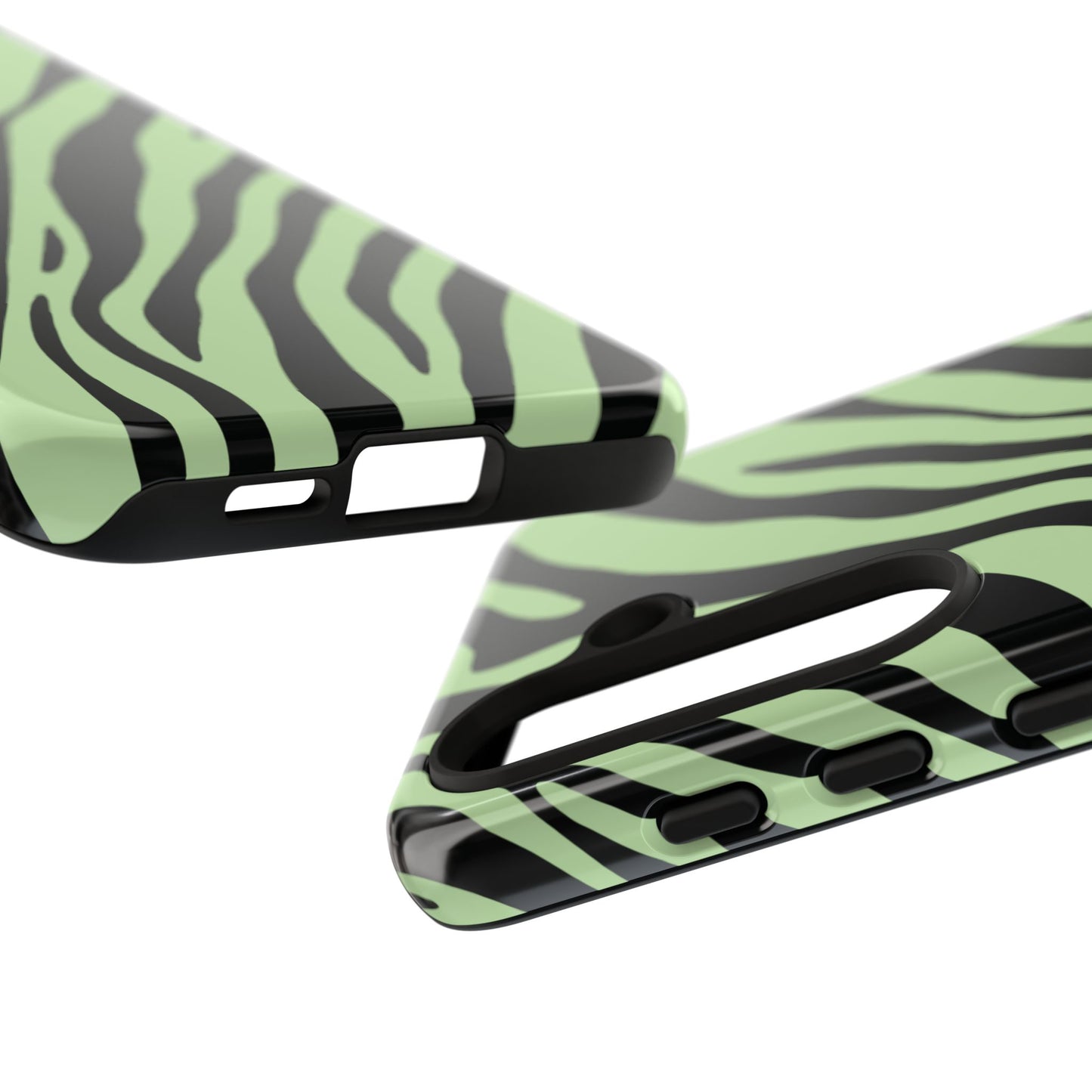 Modern Mint Zebra Print Phone Case
