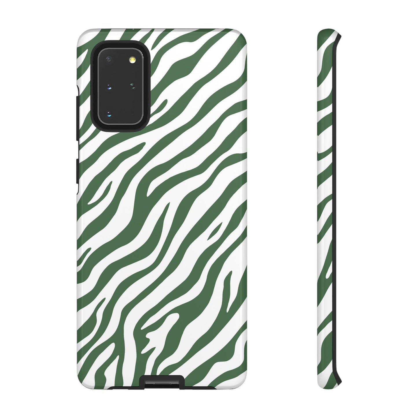 Stylish Sage Zebra Print Phone Case