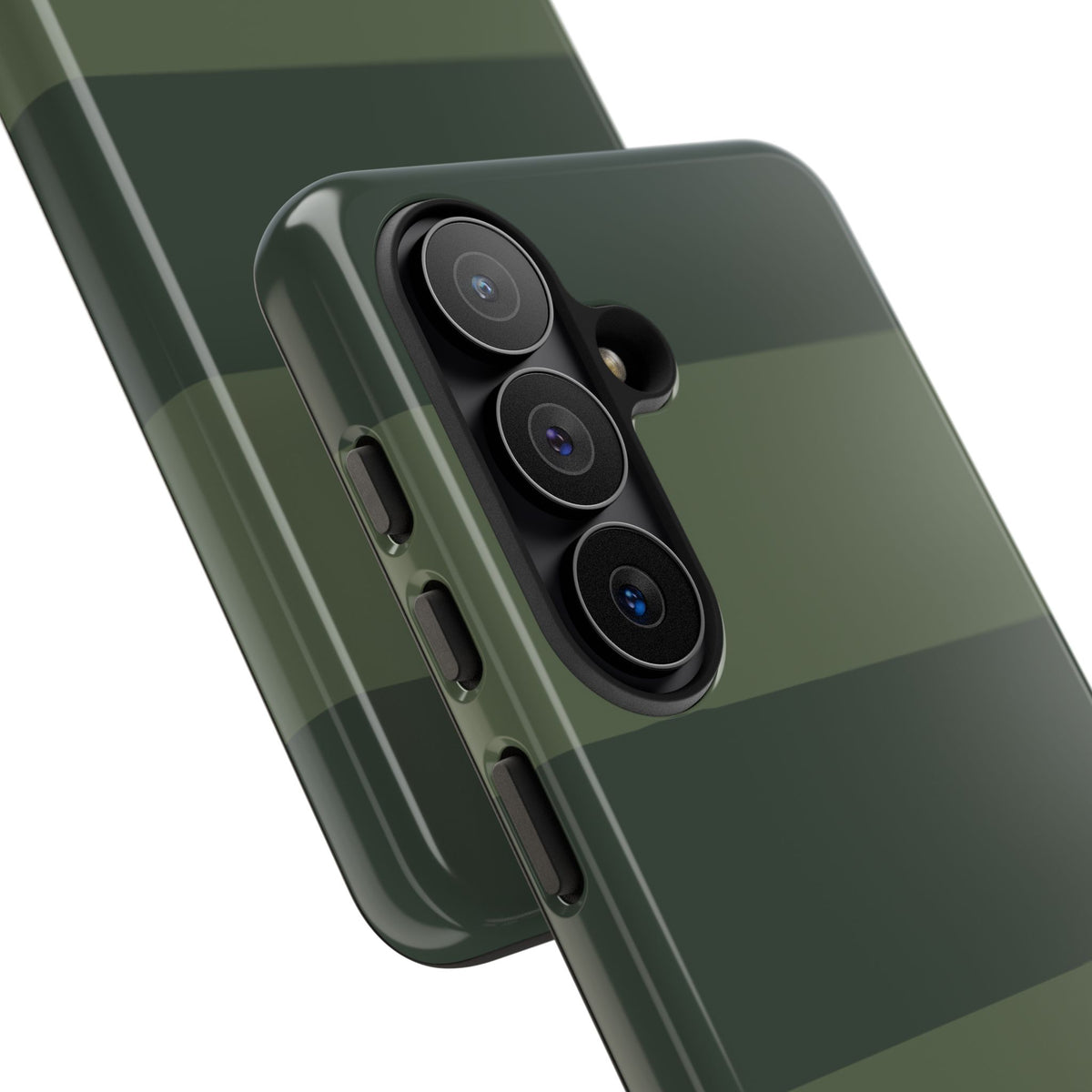 Green Horizontal Stripe Pattern Phone Case - Green Phone Case