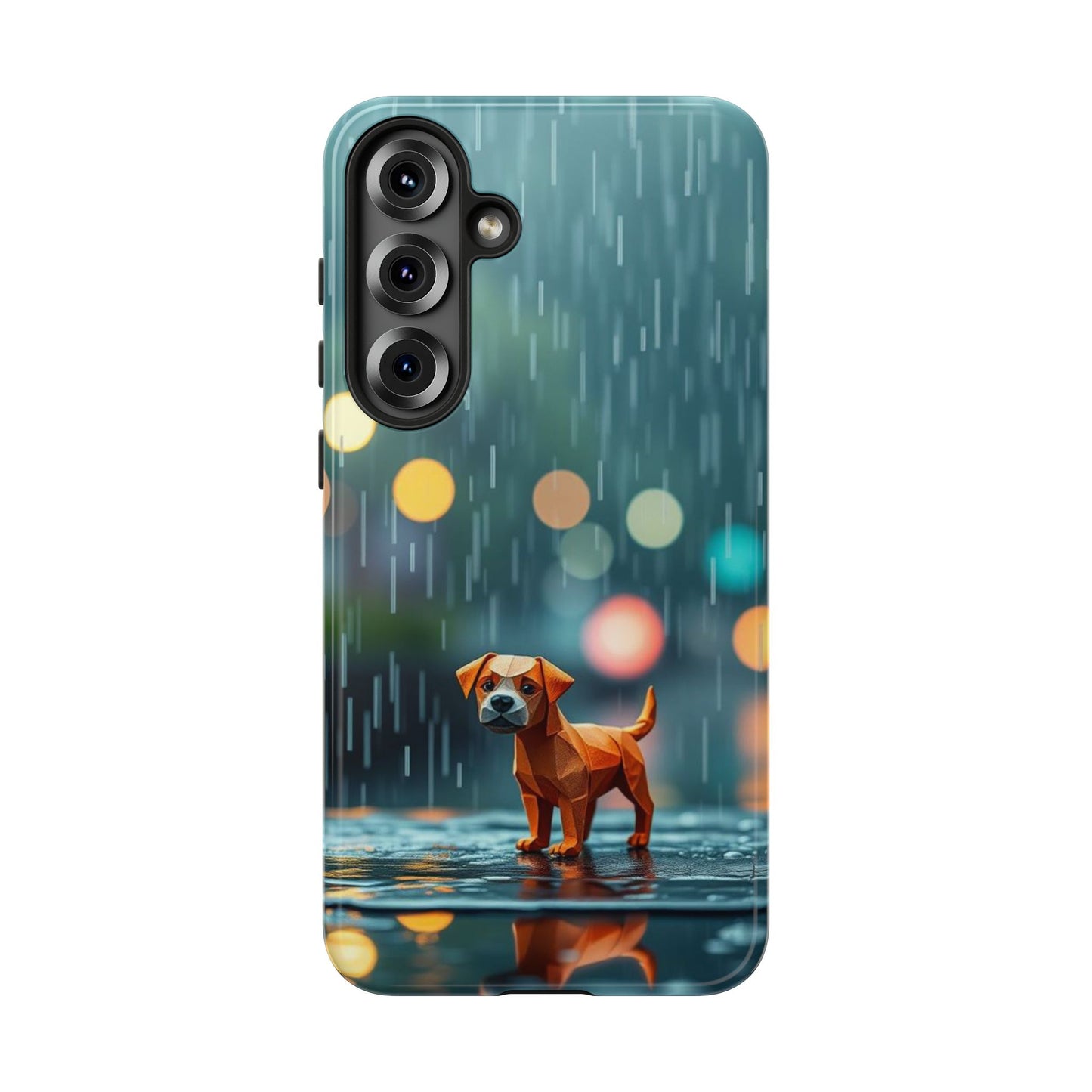 Samsung Galaxy S25 Plus / Glossy Phone Case - Origami ’Soggy Dog’ Design Phone Case