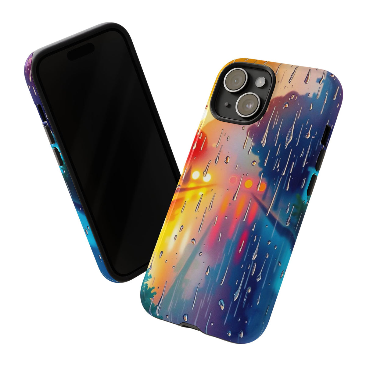 Electric Rain Watercolour Design Phone Case - Multicolor Phone Case
