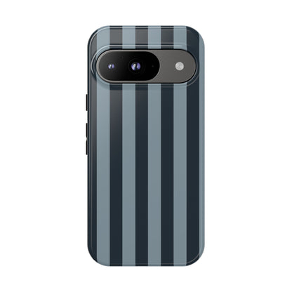 Google Pixel 9 / Glossy Phone Case - ’Dark Blue Stripe Pattern’ Phone Case