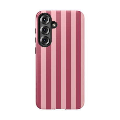 Samsung Galaxy S25 Plus / Glossy Phone Case - ’Pink Stripe Pattern’ Phone Case