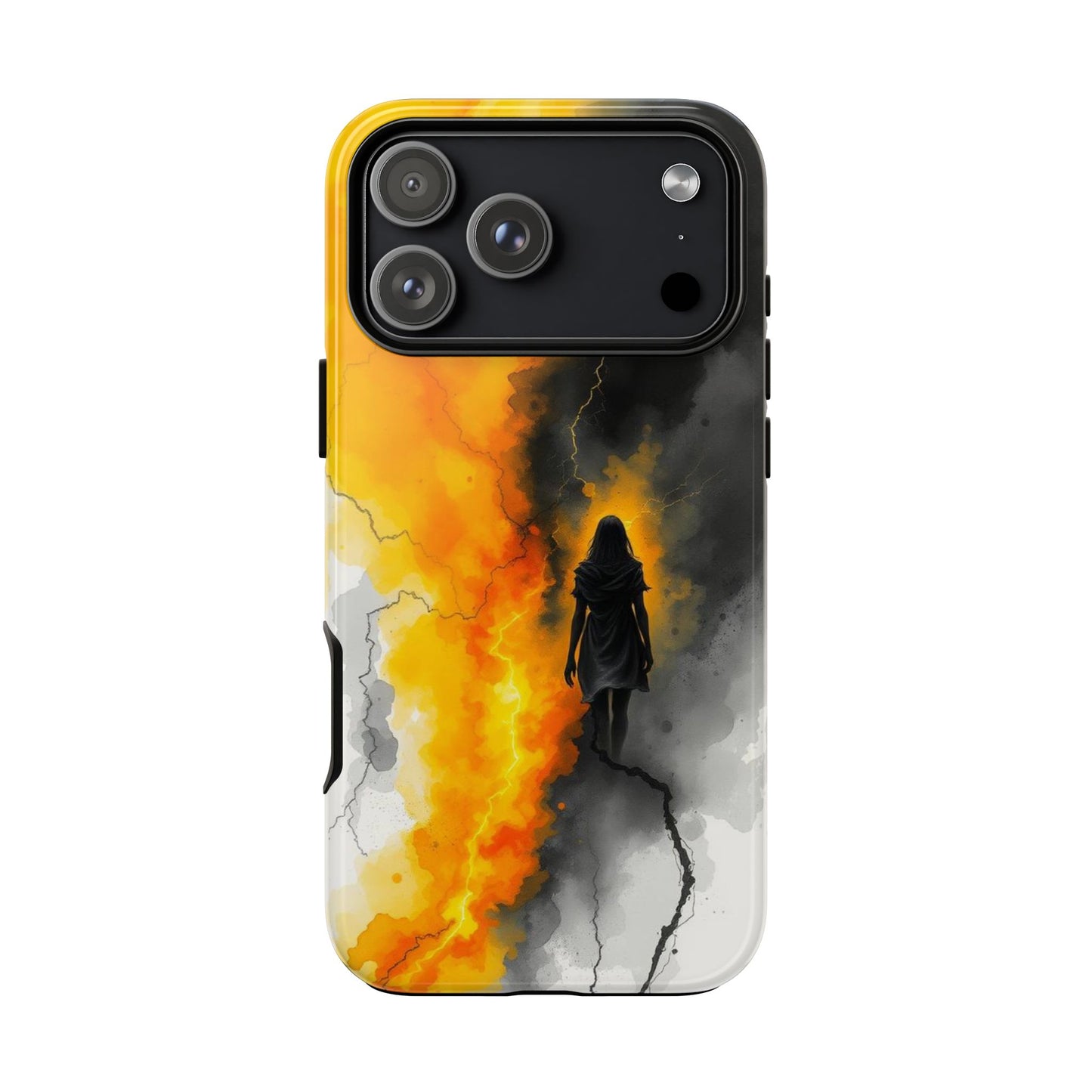 iPhone 17 Pro Max / Glossy Phone Case - Watercolour Gothic Silhouette of a Woman Phone Case