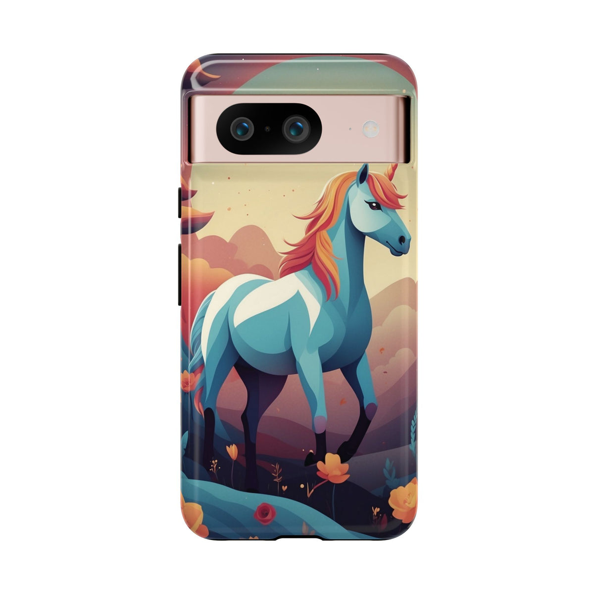 Stylised Unicorn Design Phone Case - Multicolor Phone Case - Google Pixel 8 / Glossy