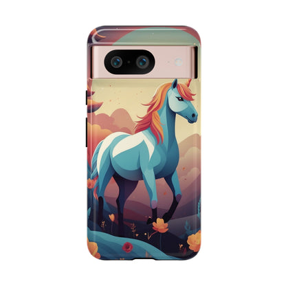 Stylised Unicorn Design Phone Case - Multicolor Phone Case - Google Pixel 8 / Glossy