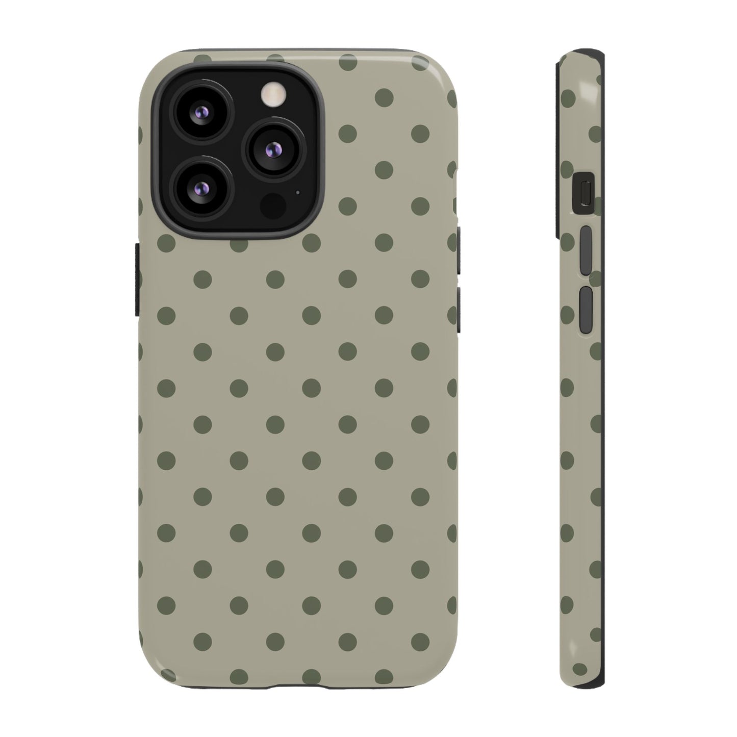 Green & Dark Green Dot Pattern Phone Case