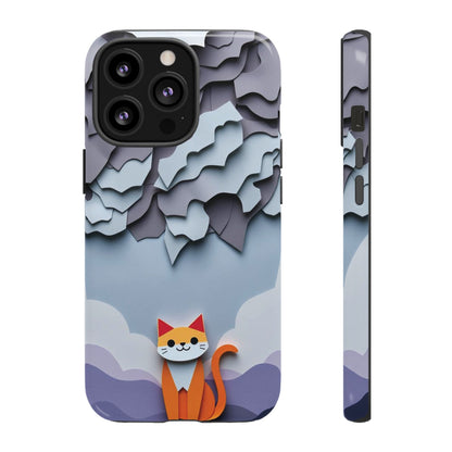 Papier-mâché Cat Design Phone Case