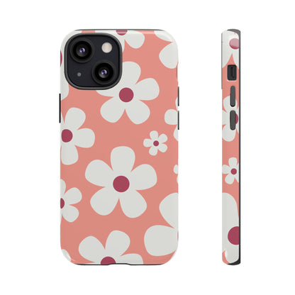 Cute Pink Daisy Pattern #2 Phone Case - Pink Phone Case - iPhone 13 Mini / Glossy