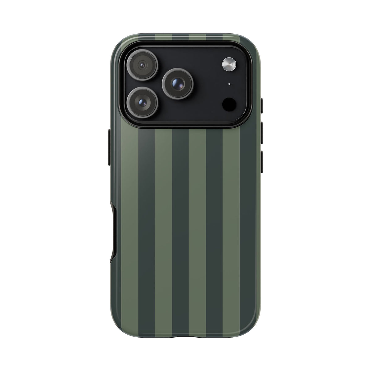 Dark Green Stripe Pattern Phone Case - Green Phone Case - iPhone 17 Pro / Glossy