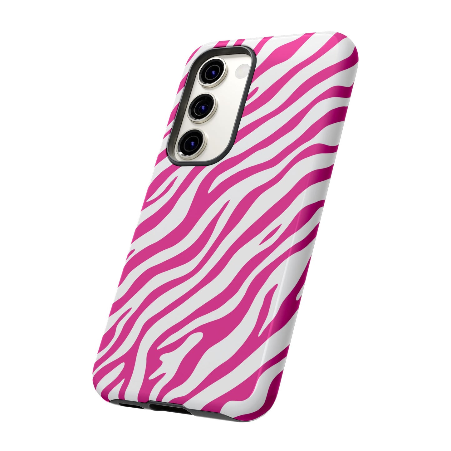 Stylish Hot Pink Zebra Print Phone Case