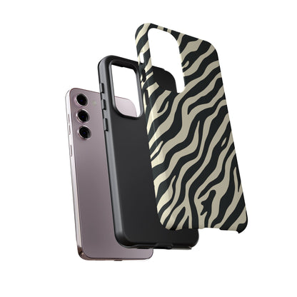 Chic Ivory Zebra Print Phone Case