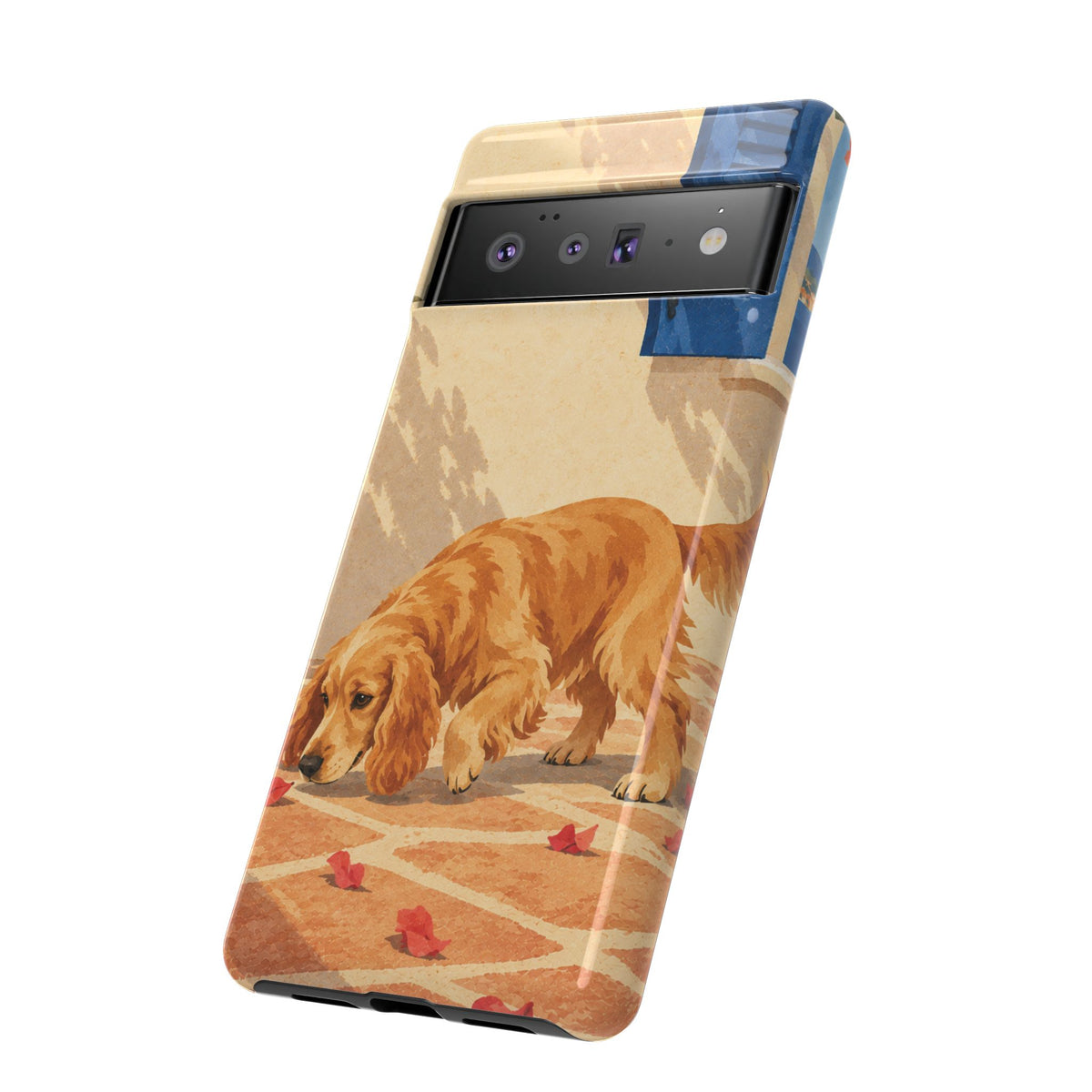 Cocker Spaniel Scent Trail Phone Case - Multicolor Phone Case