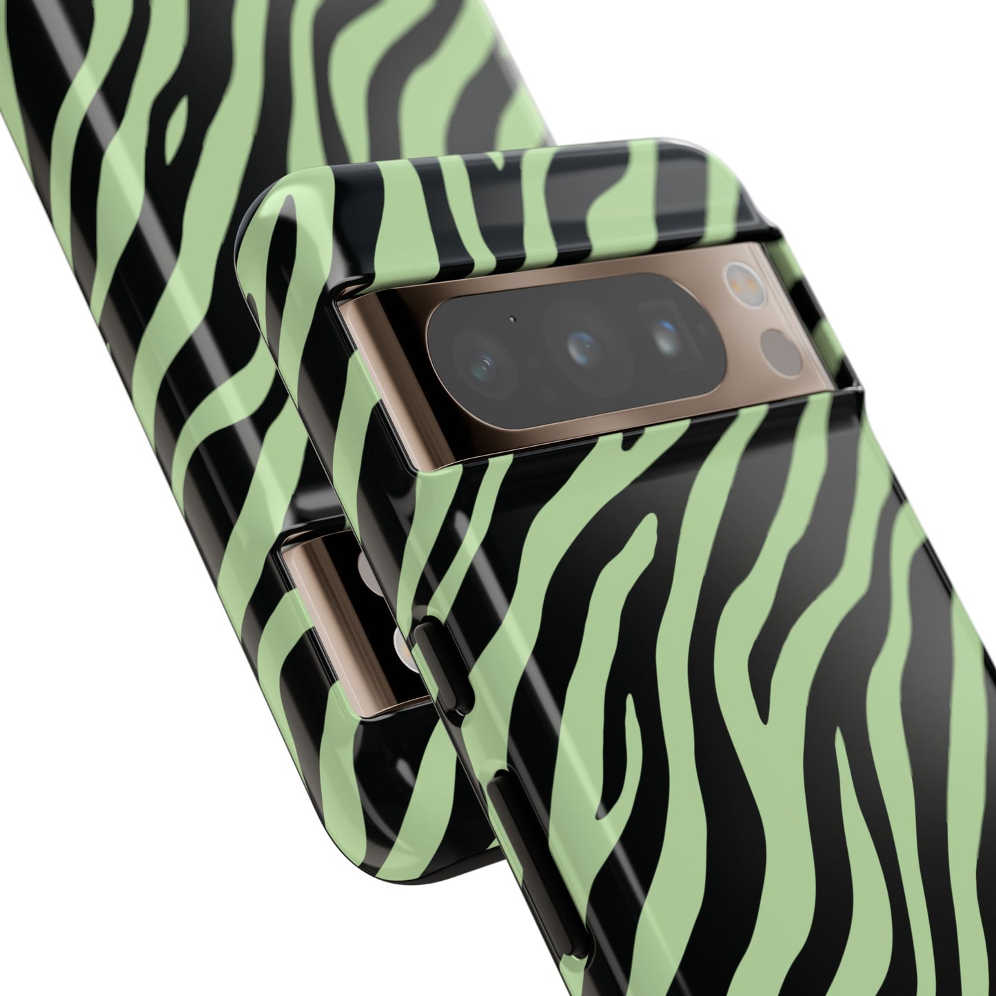 Stylish Mint Zebra Print Phone Case