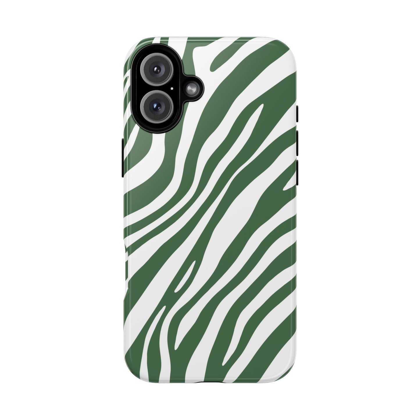 Modern Sage Zebra Print Phone Case