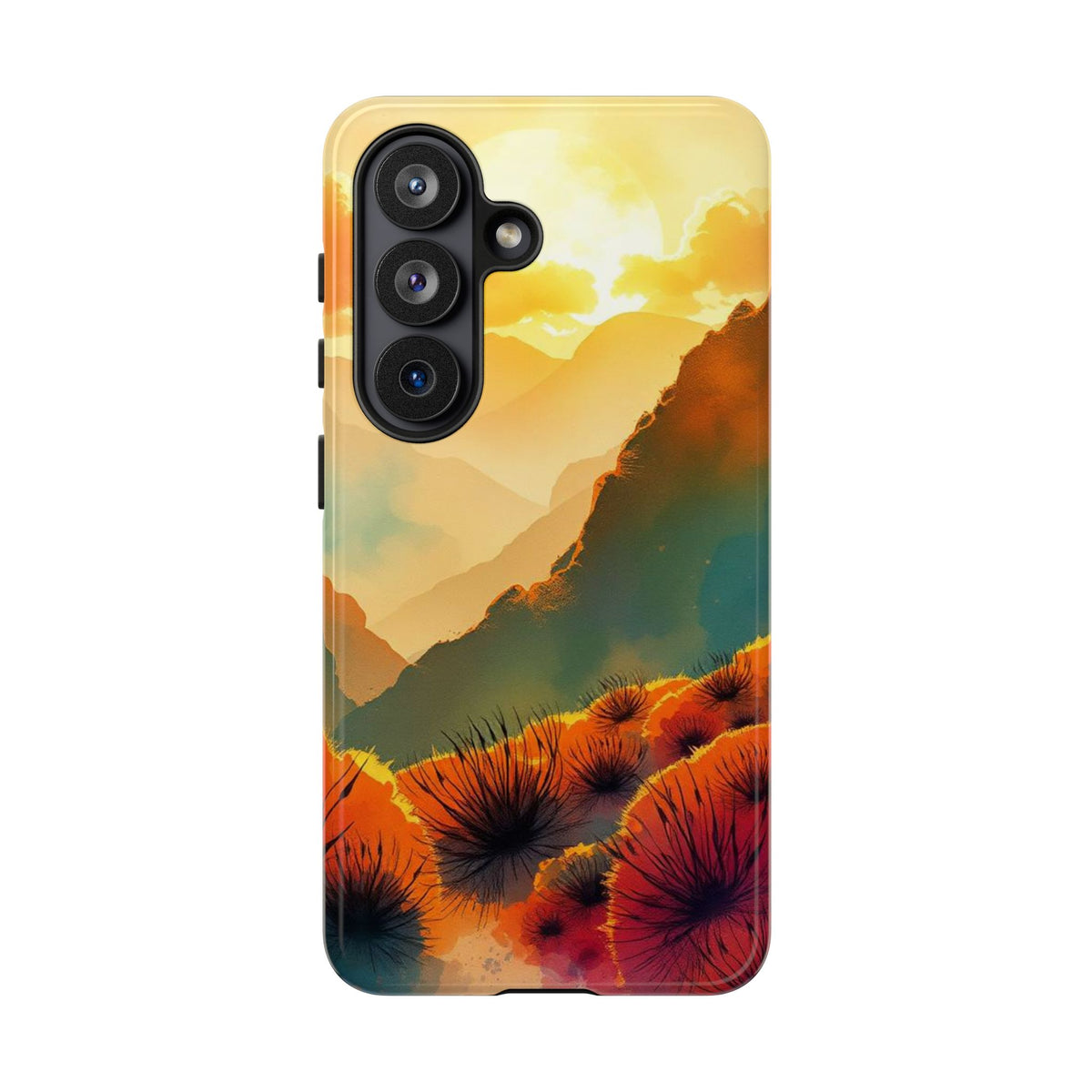 Ideallic Watercolour Sunset Design Phone Case - Multicolor Phone Case - Samsung Galaxy S26 / Glossy